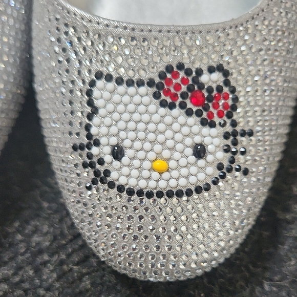 Hello Kitty by Katy Perry Silver Crystal Ballet Flats - Picture 3 of 7